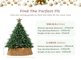 Artisanal Woven Hyacinth Christmas Tree Collar - 28in Natural Rattan & Wicker Tree Skirt/Base Cover 27755571