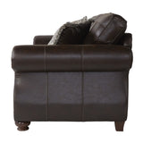 Leinster Faux Leather Upholstered Nailhead Sofa and Loveseat Set T2574P196943
