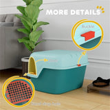 ZNTS Fully Enclosed Cat Litter Box/Cat Litter Box 12157906