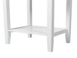 Two-layer Bedside Table Coffee Table with Drawer White 99618998