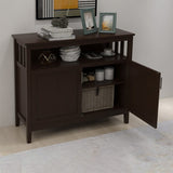 ZNTS Kitchen Storage Sideboard And Buffet Server Cabinet-Brown Color W28209564