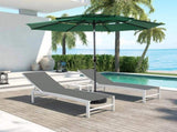 14.8 Ft Double Sided Outdoor Umbrella Rectangular Large with Crank W640P234562
