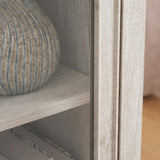 Tall Storage Cabinet, Freestanding Cabinet Glass Door and Shelves, Sideboard cabinet, Cabinet W2275P206604