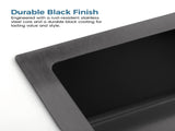 Stainless Steel Kitchen Sink, 18x18 Single Bowl, Undermount HandmadeSink in Black, with US 33514465