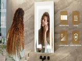 LED Bathroom Wall Medicine Cabinet Mirror 32"24" Lighted Mirror with Storage Recessed or Surface 2 T3177P296182
