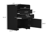 Salon Wood Rolling Drawer Cabinet Trolley Spa 3-layer Cabinet Equipment with A 05549997