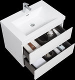 30" Floating Bathroom Vanity with Sink, Modern Wall-Mounted Bathroom Storage Vanity Cabinet with W1573P152684
