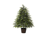 2FT, 3FT, 4FT, 3-Piece Pre-Lit Christmas Tree Set with Warm Glowing Lights, Sturdy Potted Base, and N710P523032F