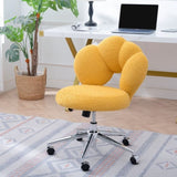 360&degSwivel Height Adjustable,Swivel Chair,Teddy fabric,home office chair W680P143491