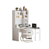 Computer Desk with 90 Degree Rotating Desktop, 43x70 Inch Office Desk with Storage Drawer and N733P279101K
