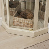 Corner Lighted Curio Cabinet Corner Glass Cabinet Lighted Curio Cabinet Corner Display Case for W2275P194426