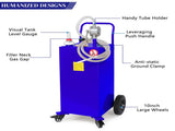30 Gallon Caddy Tank Storage Drum Diesel Fuel Transfer with Universal Wheel Blue JGC30 Pantone 2748C 81799424