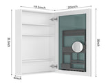 20'' W x 36'' H Surface Frameless Mirror Medicine Beveled Mirror Edges Bathroom Medicine W2287P251026