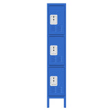 66"H Metal Lockers for Employees with 3 Door Storage Locker for Employees Gym School Home Office T2398P342713