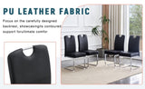 Modern Minimalist Style-Black Thickened PU Material Ergonomic Chair,The Perfect Combination of W3226P279080