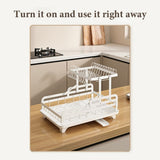 2-Tier Dish Drying Rack, Kitchen Dish Rack, Space-Saving and Durable, with Drainer Board and 83895441