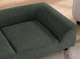 Pet sofa with backrest and armrests, modern rectangular pet sofa suitable for small and medium dogs, 03678423