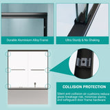 56"-60" W x 58" H Double Sliding Bathtub Shower Door, Semi-Frameless Bypass Tub Door, 1/4" W1573P292498