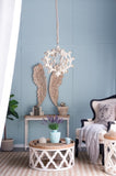 6 - Light Wood Chandelier, Hanging Light Fixture with Adjustable Chain for Kitchen Dining Room Foyer W2078138924
