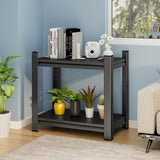 Adjustable Divider Shelf, Metal Bookcase, Office Vertical Storage Rack, Black, Assembly Required 42613494