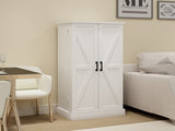 50" LED Kitchen Pantry Cabinet,Freestanding Buffet Cupboards Sideboard with 2 Doors with Racks and 2 W1120127335