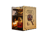 3d wooden puzzle for adults Baker Street book nook with lights model kit dollhouse DIY miniature 72104292