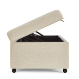 Modern Large Comfort Sofa Ottoman with Storage, Modular Sectional Storage Ottoman With Wheels For W2186P178685