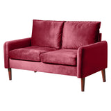 54" Velvet Sofa for Small Spaces, Modern Army Green Fabric Couch with Plush Comfort, Compact Living 32458979