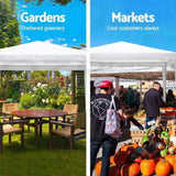 10x30' Wedding Party Canopy Tent Outdoor Gazebo with 5 Removable Sidewalls W1205137302