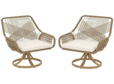Outdoor Garden Bench Garden chair Swivel Chairs Set of 2 69125974