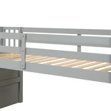 Loft bed with staircase , Grey W50443250