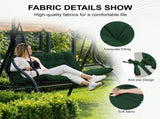Outdoor Swing Cushions 70 Inch, Waterproof 4" Thick Porch Swing Cushion Replacement with Backrest 80051449
