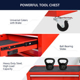 4 DRAWERS MULTIFUNCTIONAL RED TOOL CART WITH WHEELS W110280934