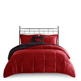 Full/Queen Plush to Sherpa Down Alternative Comforter Set B035100471