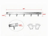 5-Pack Steel Landscape Edging , Bendable Garden Border & Heavy Duty Lawn Edging for Flower 69420953