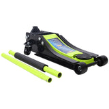 Floor Jack, 3.5 Ton Low Profile Floor Jack, Heavy-Duty Steel Racing Floor Car Jack with Dual Piston W465P190501