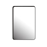 20x30 Inch Recessed Black Metal Framed Medicine Cabinet with Mirror and Adjustable Shelves Black W1435P241582