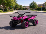 12V Ride on ATV, 4 Wheeler Kids with Dual Motors, Soft Start, Battery Display, Music & Lights, 45111702