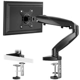 ZNTS The monitor arm is adjustable for desktop mount and fits 15-27 inch monitors with weight capacities 98670794