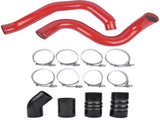 Red Turbo Intercooler Pipe Boot Kit for Ford Excursion F-250 F-350 F-450 F-550 Powerstroke 6.0L 2003 23341391