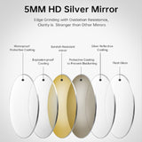 Round LED bathroom mirror with light wall-mounted makeup mirror with adjustable color temperature W2071P313051