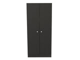 Multistorage Pantry Cabinet, Five Shelves, Double Door Cabinet -Black B20091964