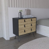 Huna Hairpin Legs Dresser with 3-Drawer Storage B200P173219