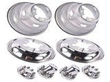 Stainless Steel Dual Wheel Simulator Covers Fit for 2003-2018 Replacement for Dodge Replacement for 35433719