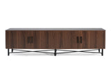 Functional 4-Door TV Cabinet 2 Storage Spaces, Adjustable Shelves, Ideal for Living Room N779P296236C