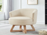 Swivel with cross-shaped wooden base,Lounge with solid wood legs, 360&degfreely Swivel W2186P166254