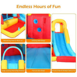 ZNTS 420D 840D Oxford cloth jump surface rocket with fan inflatable castle n001 85759430