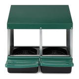 ZNTS 2 Compartment Roll Out Nesting Box with Plastic Basket, Egg Nest Box Laying Box Hens 49949210