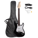 ZNTS Rosewood Fingerboard Electric Guitar Black w/ White 97563355