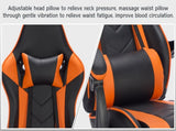 Gaming Chair with Footrest, Ergonomic Computer Chair with Headrest and Lumbar Support, Breathable W2367P288694